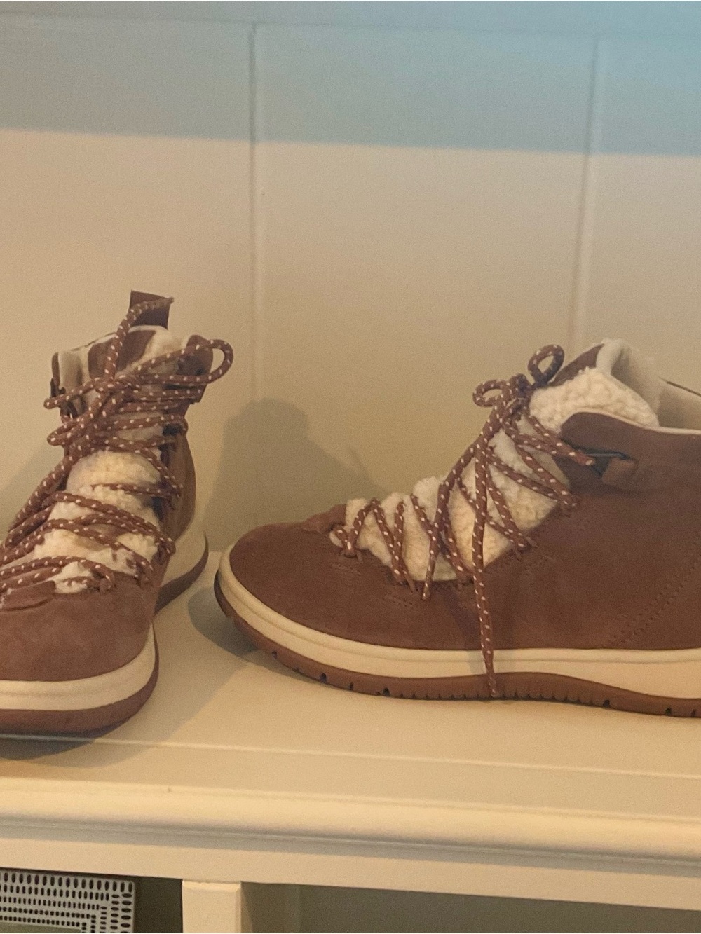 UGG Suede Lace-Up Winter Boots 8